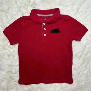 Roots Polo Shirt  Red / Black Size 5T